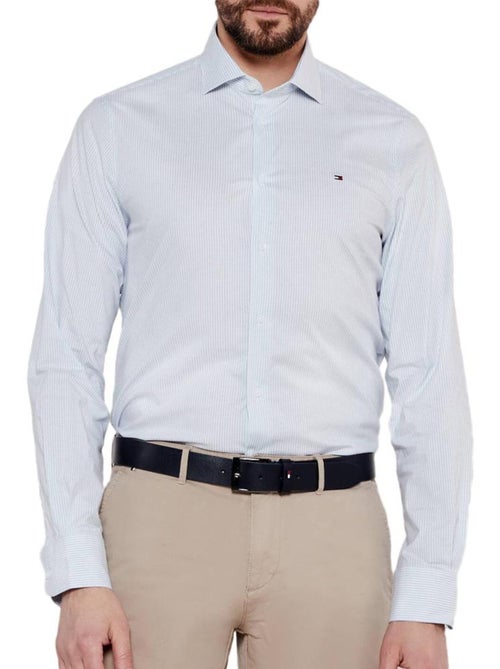 Camisa de hombre Tommy Hilfiger de popelín elástico - Kiabi Camisa de hombre Tommy Hilfiger de popelín elástico - Kiabi