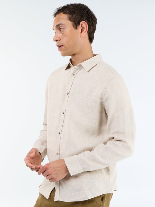 Camisa de lino - Kiabi