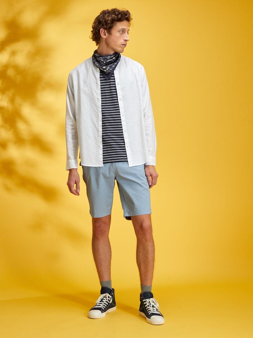 Camisa de lino Blanco - Kiabi