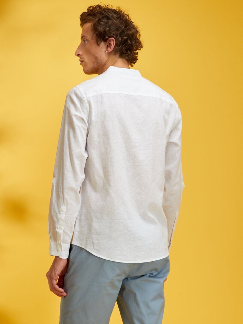 Camisa de lino Blanco - Kiabi