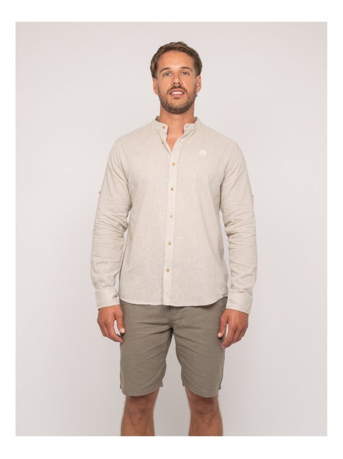 Camisa de lino de manga larga DUCHERO - Kiabi