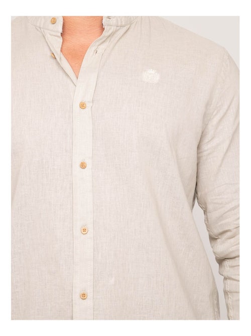 Camisa de lino de manga larga DUCHERO - Kiabi