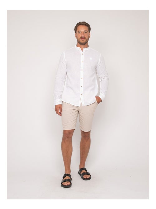 Camisa de lino de manga larga DUCHERO - Kiabi