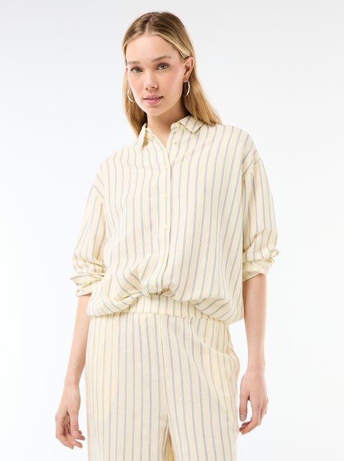 Camisa de lino mezclado - Kiabi