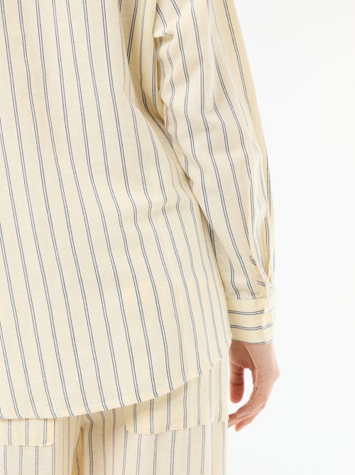 Camisa de lino mezclado - Kiabi