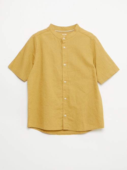 Camisa de lino mezclado - Kiabi Camisa de lino mezclado - Kiabi