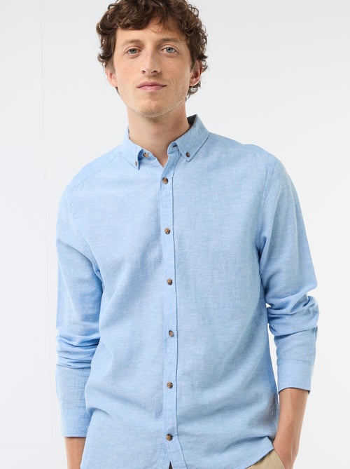 Camisa de lino mezclado - Kiabi