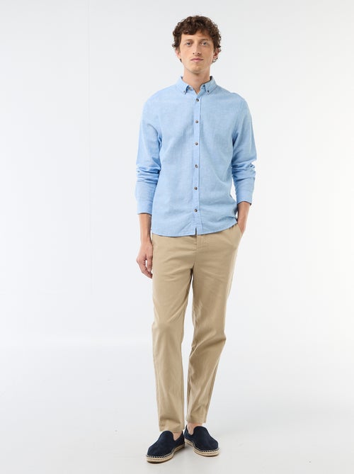 Camisa de lino mezclado - Kiabi