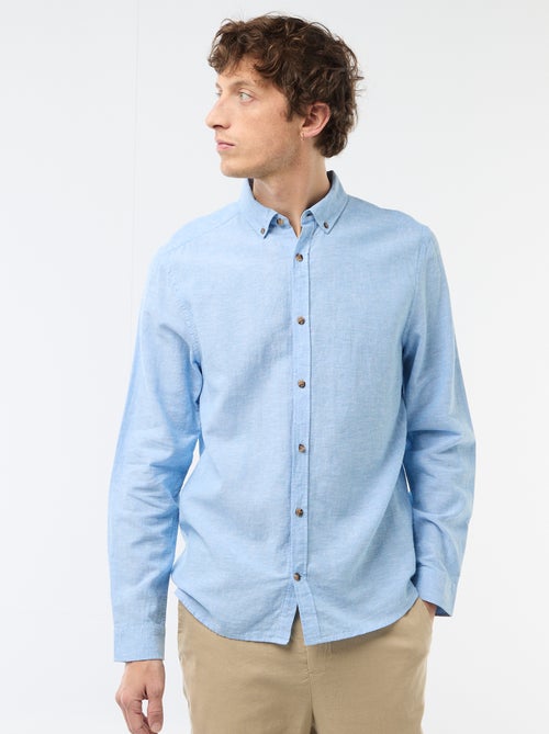 Camisa de lino mezclado - Kiabi
