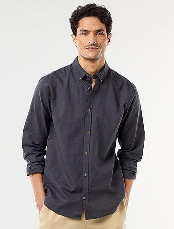 Camisa de lino mezclado