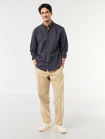 Camisa de lino mezclado