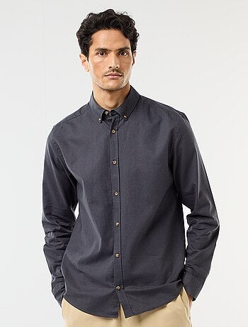 Camisa de lino mezclado