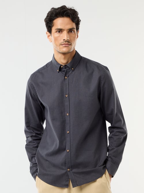 Camisa de lino mezclado - Kiabi