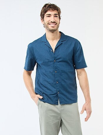 Camisa de lino mezclado