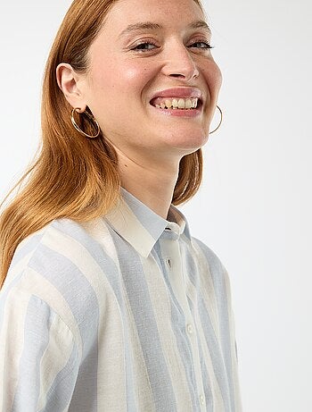 Camisa de lino mezclado