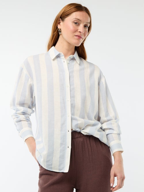 Camisa de lino mezclado - Kiabi