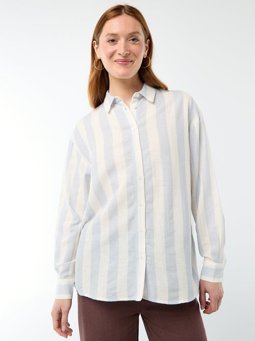 Camisa de lino mezclado - Kiabi