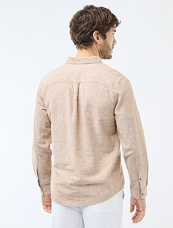 Camisa de lino mezclado
