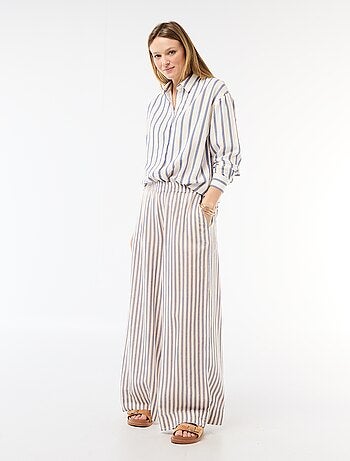 Camisa de lino mezclado