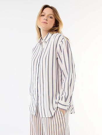 Camisa de lino mezclado