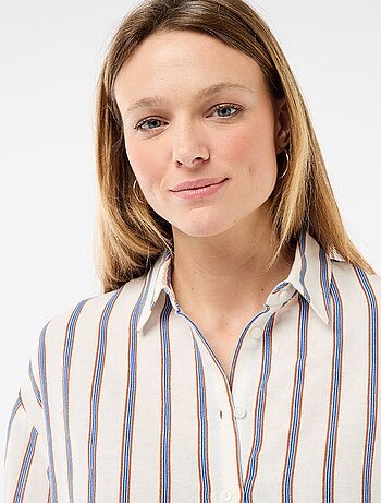 Camisa de lino mezclado