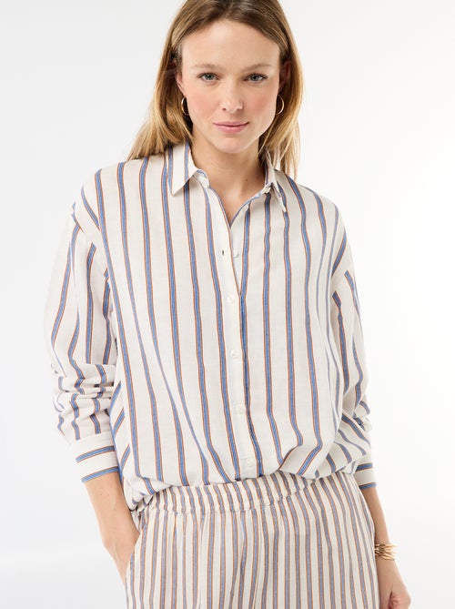 Camisa de lino mezclado - Kiabi
