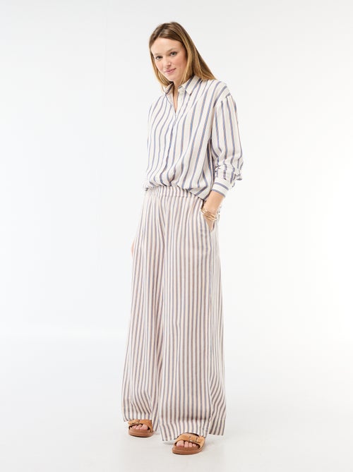 Camisa de lino mezclado - Kiabi