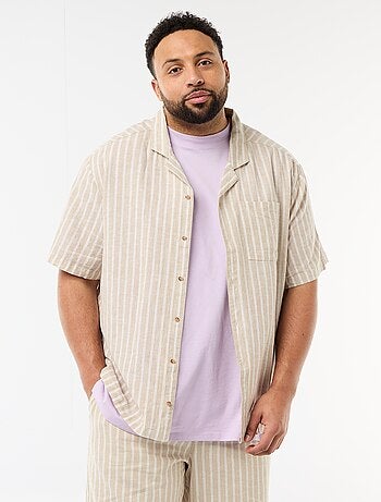 Camisa de lino mezclado