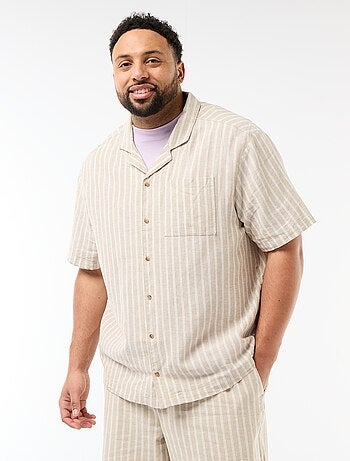 Camisa de lino mezclado