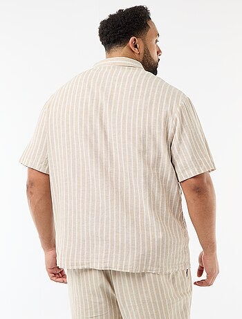 Camisa de lino mezclado