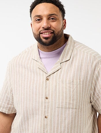 Camisa de lino mezclado