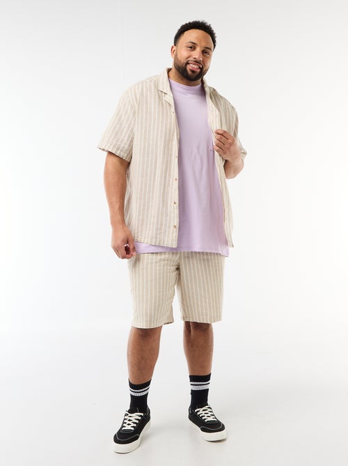 Camisa de lino mezclado - Kiabi