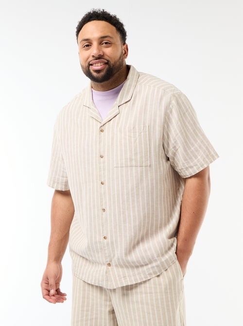 Camisa de lino mezclado - Kiabi