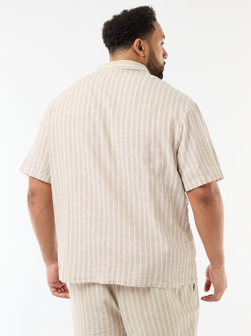 Camisa de lino mezclado - Kiabi