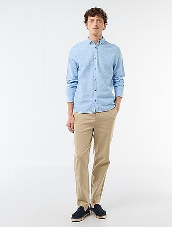 Camisa de lino mezclado