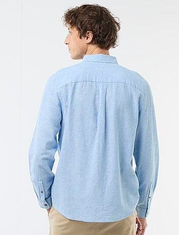 Camisa de lino mezclado