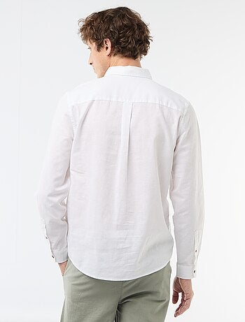 Camisa de lino mezclado