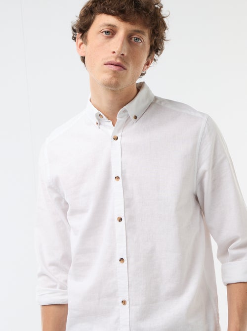 Camisa de lino mezclado - Kiabi