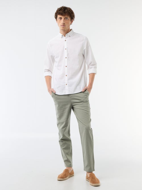 Camisa de lino mezclado - Kiabi