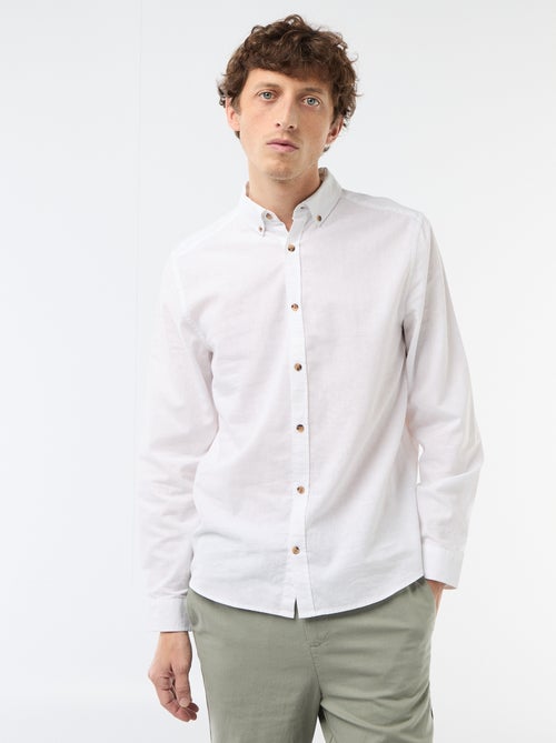 Camisa de lino mezclado - Kiabi