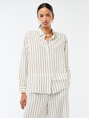 Camisa de lino mezclado