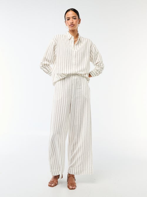 Camisa de lino mezclado - Kiabi