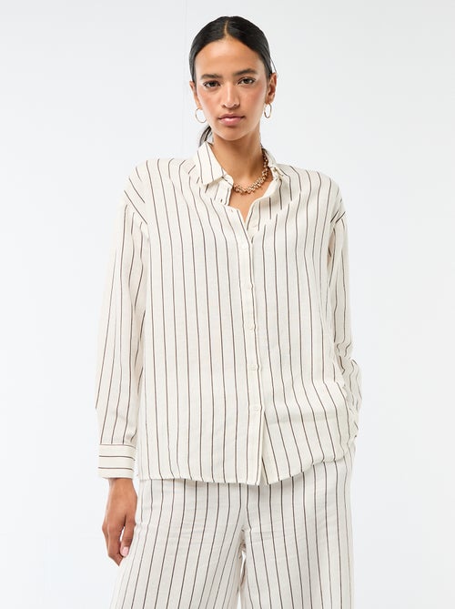 Camisa de lino mezclado - Kiabi