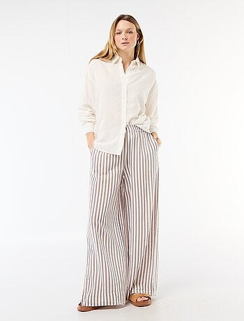 Camisa de lino mezclado