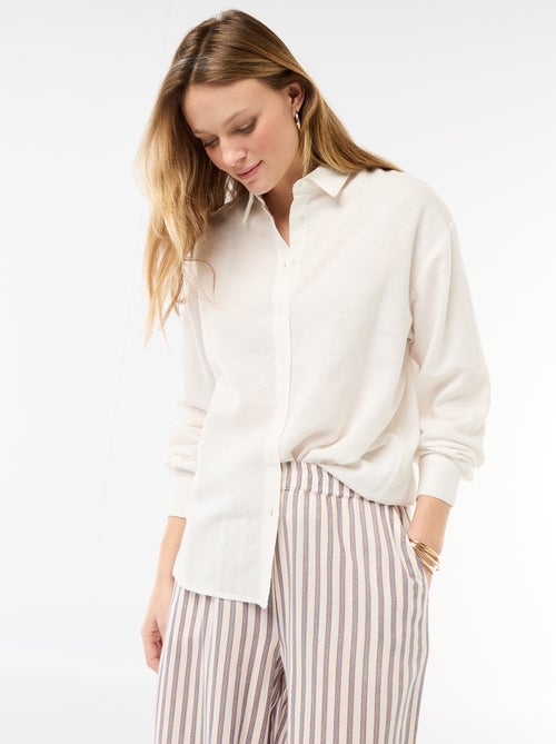 Camisa de lino mezclado - Kiabi
