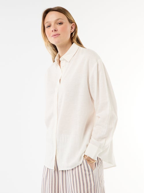 Camisa de lino mezclado - Kiabi