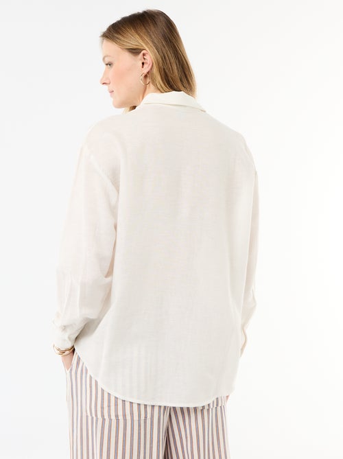 Camisa de lino mezclado - Kiabi