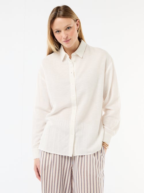 Camisa de lino mezclado - Kiabi