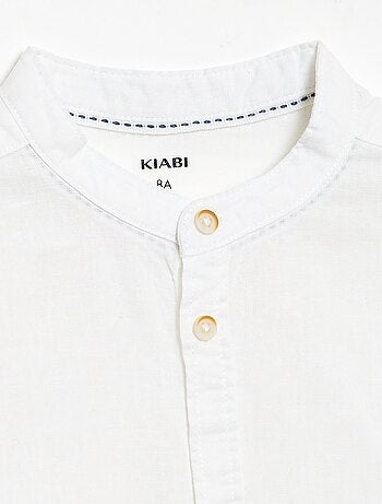 Camisa de lino mezclado