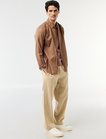 Camisa de lino mezclado